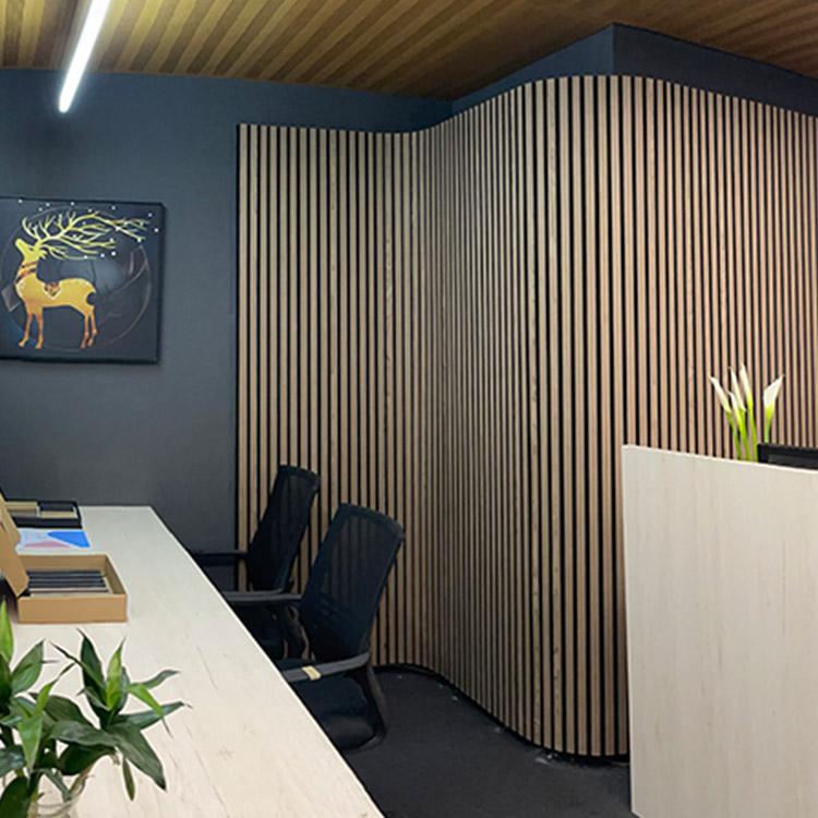 curved wood wall panel